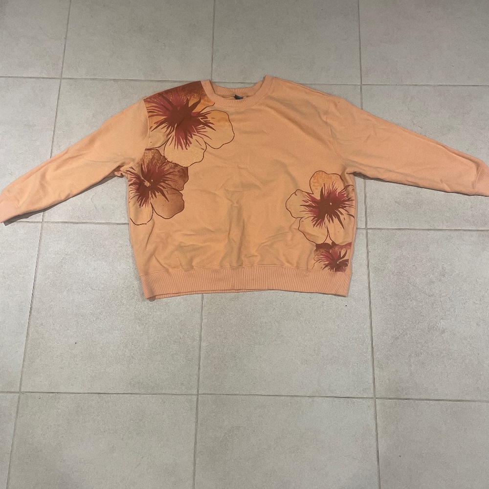 Orange Hawaiian crewneck